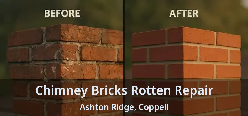Chimney Bricks Rotten Repair Ashton Ridge, Coppell - TX