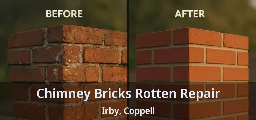 Chimney Bricks Rotten Repair Irby, Coppell - TX
