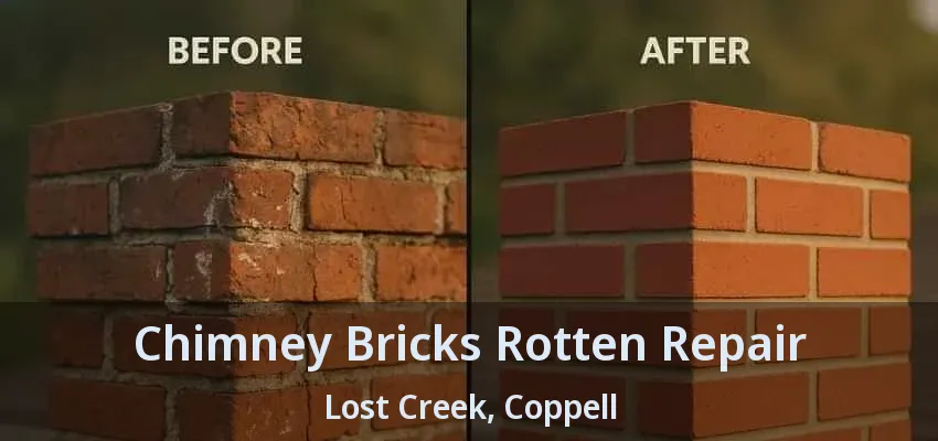 Chimney Bricks Rotten Repair Lost Creek, Coppell - TX