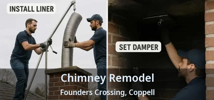 Chimney Remodel Founders Crossing, Coppell - TX