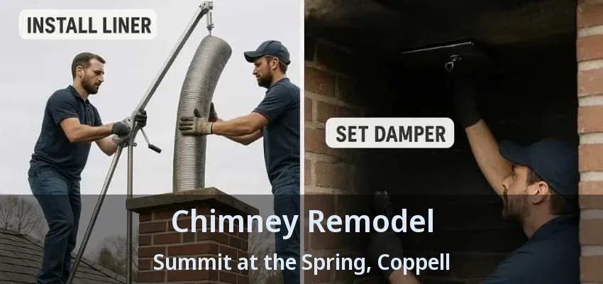 Chimney Remodel Summit at the Spring, Coppell - TX