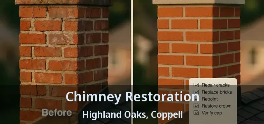 Chimney Restoration Highland Oaks, Coppell - TX