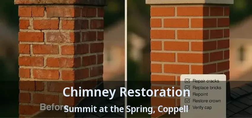 Chimney Restoration Summit at the Spring, Coppell - TX