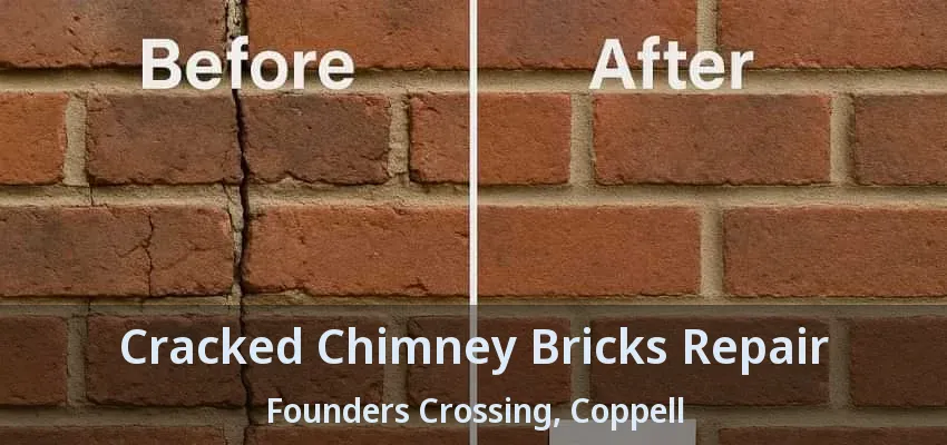 Cracked Chimney Bricks Repair Founders Crossing, Coppell - TX