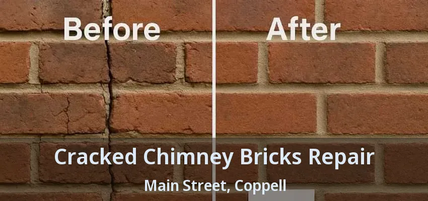 Cracked Chimney Bricks Repair Main Street, Coppell - TX