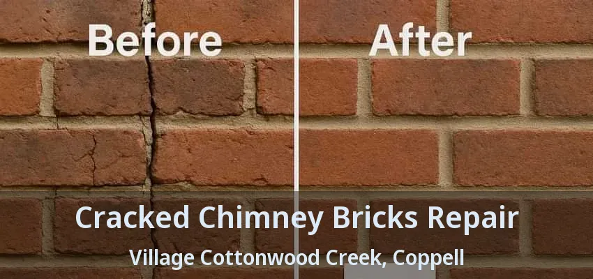 Cracked Chimney Bricks Repair Village Cottonwood Creek, Coppell - TX