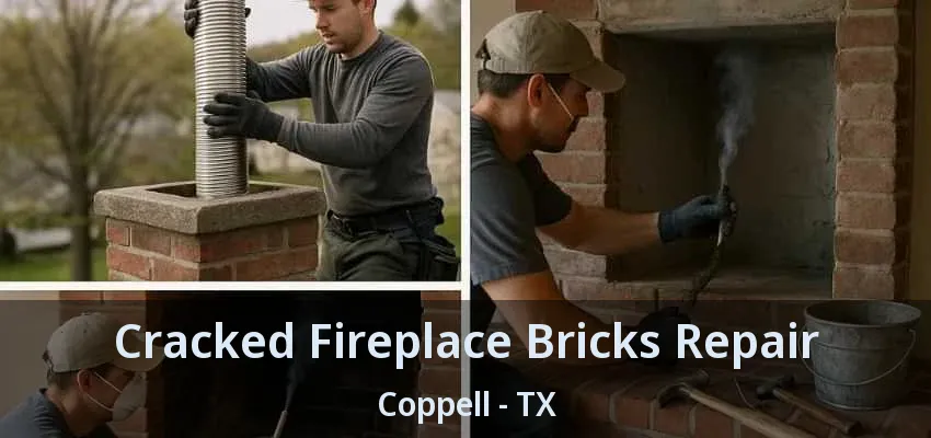 Cracked Fireplace Bricks Repair Coppell - TX