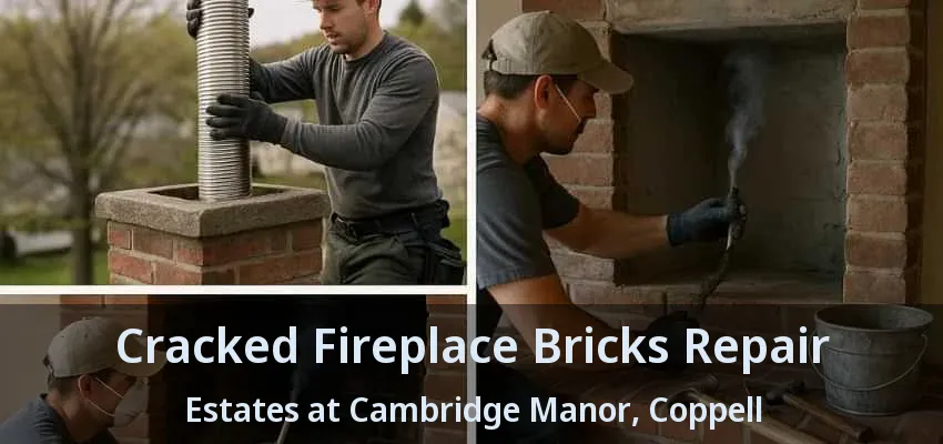 Cracked Fireplace Bricks Repair Estates at Cambridge Manor, Coppell - TX