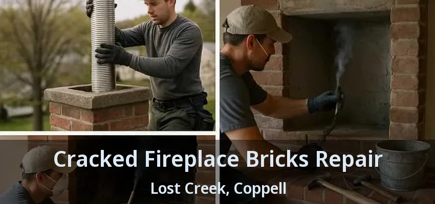 Cracked Fireplace Bricks Repair Lost Creek, Coppell - TX