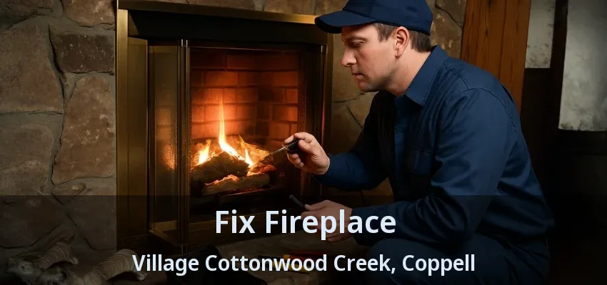 Fix Fireplace Village Cottonwood Creek, Coppell - TX