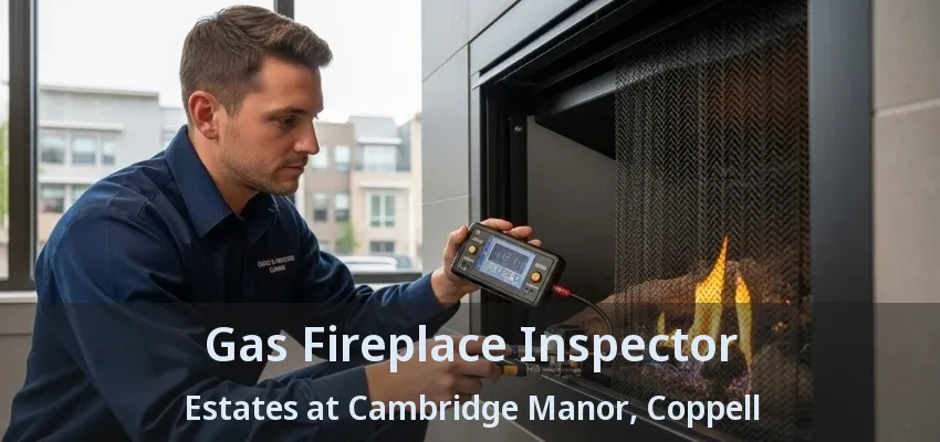 Gas Fireplace Inspector Estates at Cambridge Manor, Coppell - TX