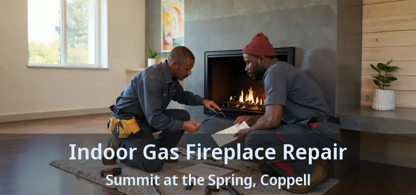 Indoor Gas Fireplace Repair Summit at the Spring, Coppell - TX