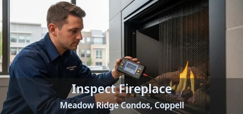 Inspect Fireplace Meadow Ridge Condos, Coppell - TX