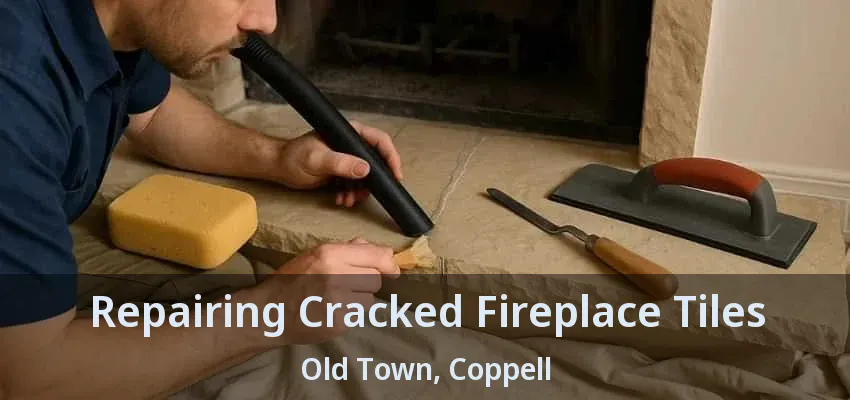Repairing Cracked Fireplace Tiles Old Town, Coppell - TX