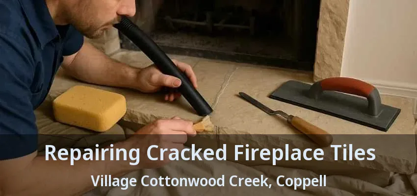 Repairing Cracked Fireplace Tiles Village Cottonwood Creek, Coppell - TX